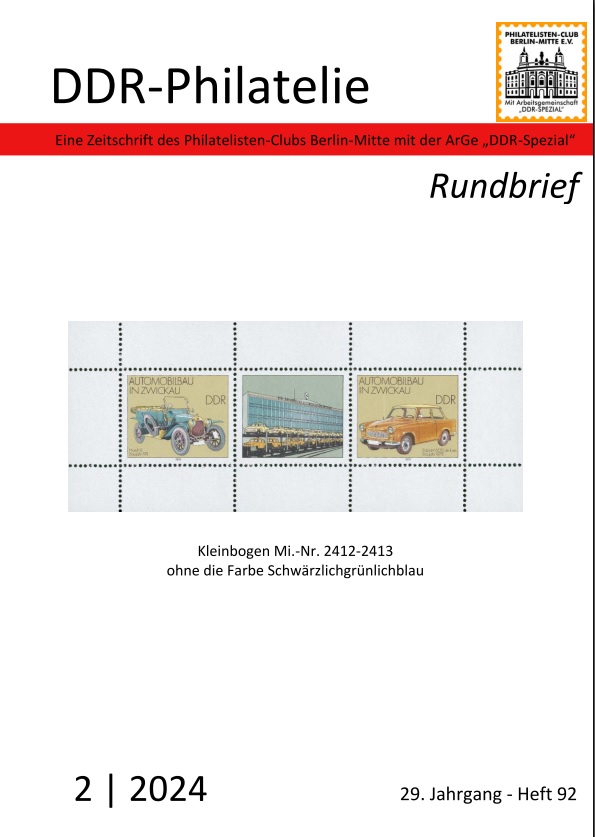 DDR Philatelie Literatur