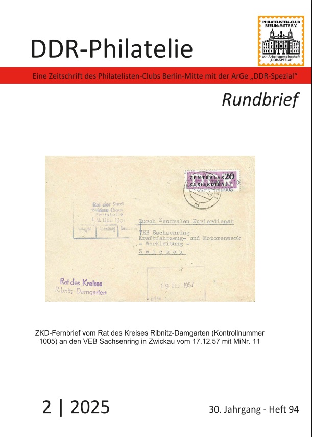 DDR Philatelie Literatur