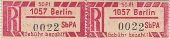 DDR Philatelie Briefmarken Forschung Einschreiben