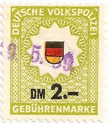 DDR Fiskalphilatelie