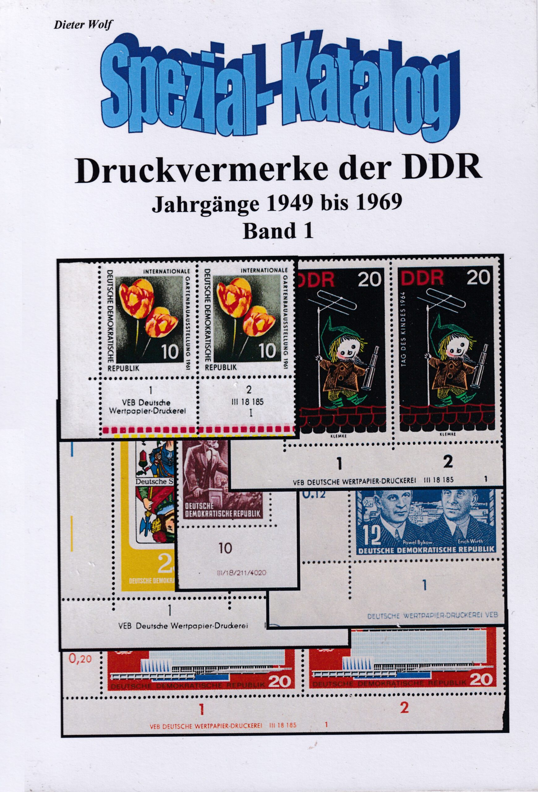 DDR Briefmarken Druckvermerke DV