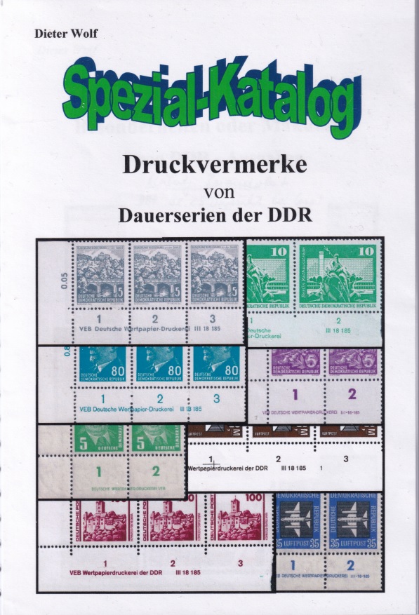 DDR Briefmarken Durckvermerke DV