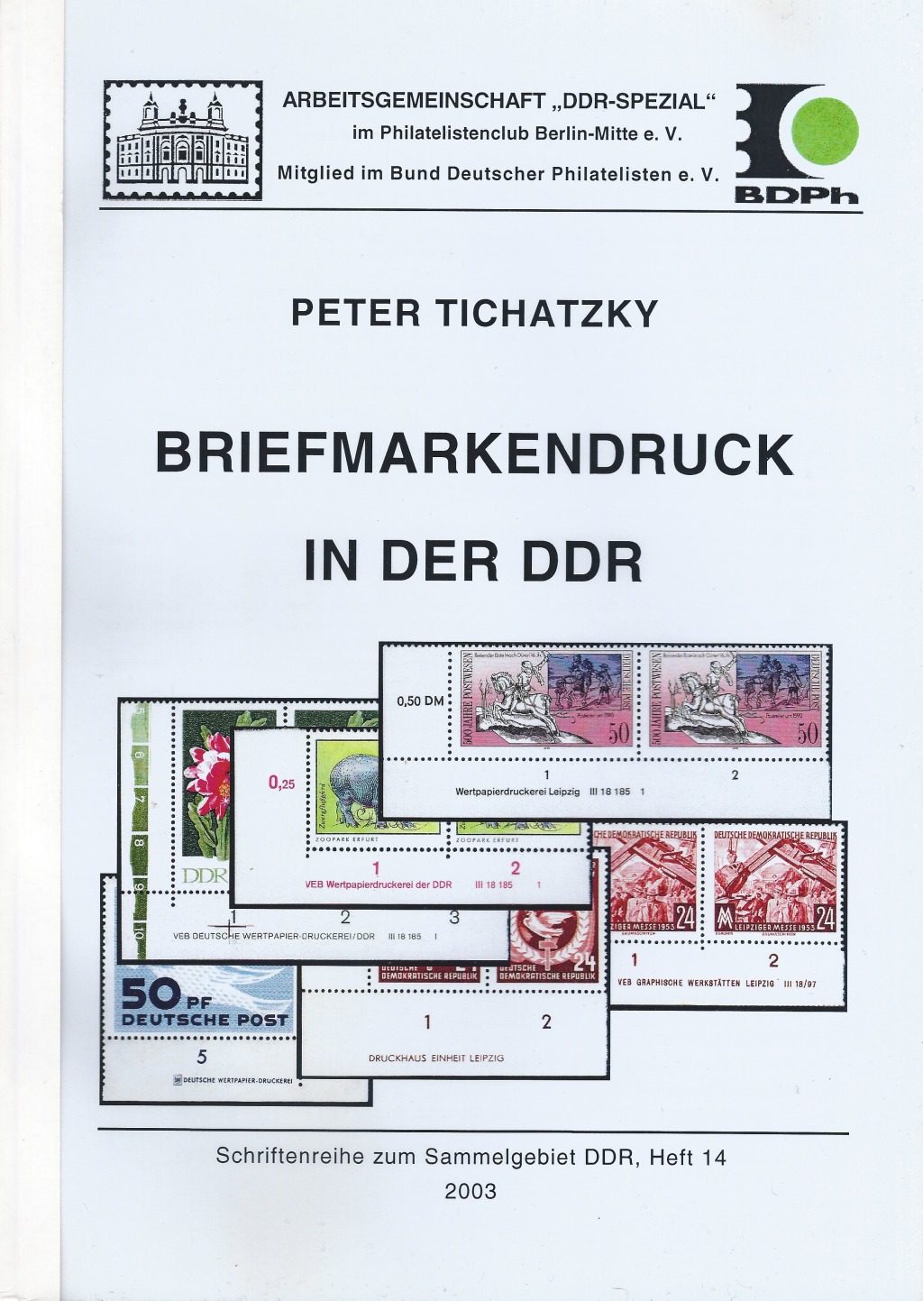 DDR Philatelie Literatur Briefmarkendruck