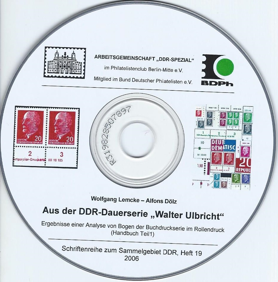 Philatelie DDR Dauerserie Walter Ulbricht Rollendruck