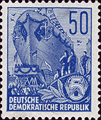 DDR Philatelie Briefmarken Forschung Fünfjahrplan