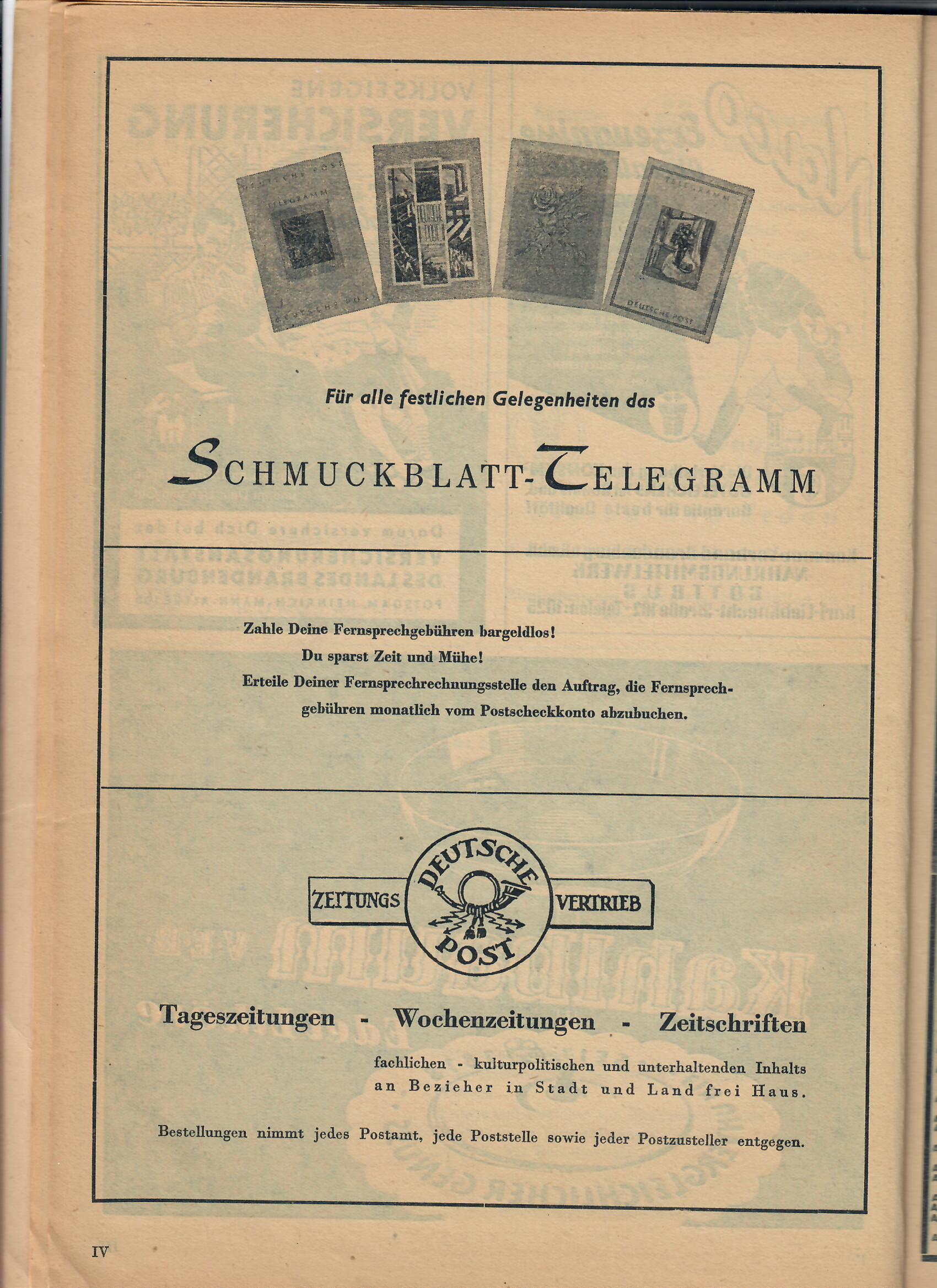 DDR Telegramme
