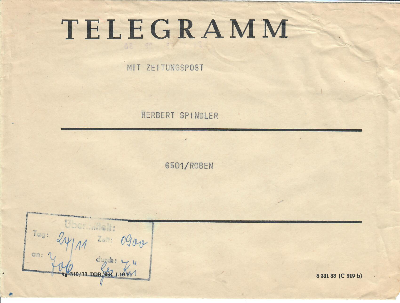 DDR Telegramme