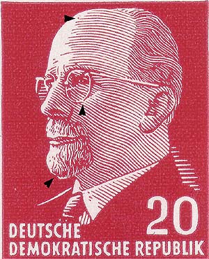 DDR Philatelie Briefmarken Forschung Dauerserie Walter Ulbricht