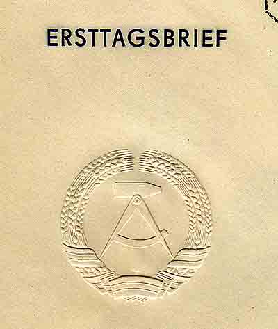 DDR Walter Ulbricht FDC ETBU