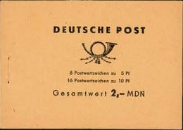 Philatelie DDR Dauerserie Walter Ulbricht Markenheftchen 4